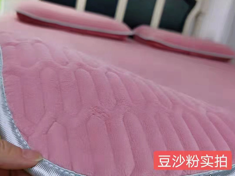 婴儿绒乳胶暖垫  粉色